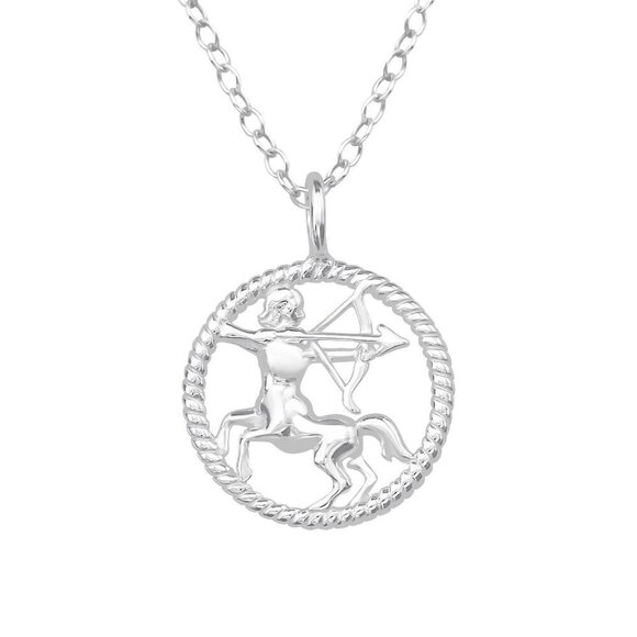 Sterling Silver Sagittarius Necklace - Picture 1 of 9